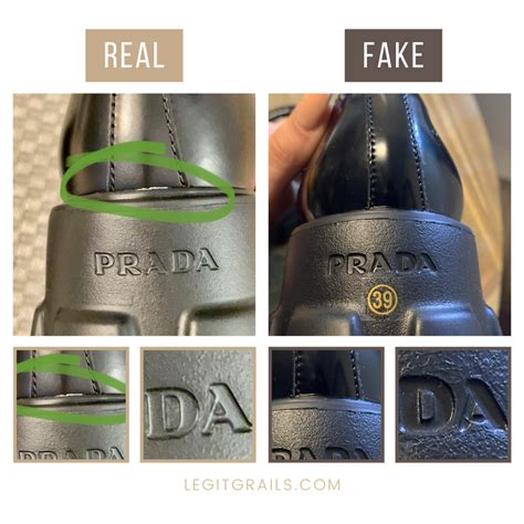 prada ballerine original vs fake|authenticity of prada shoes.